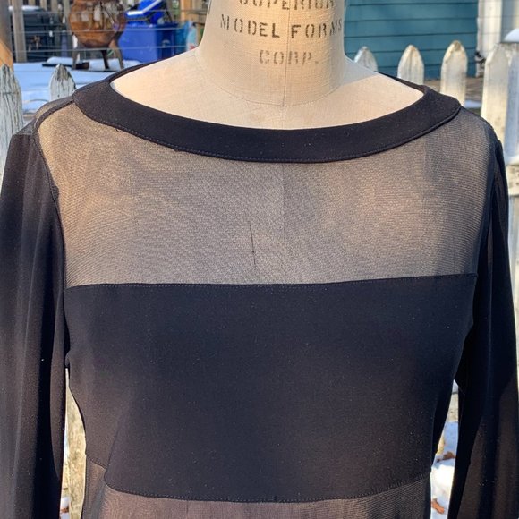 💗 HOST PICK 💗   Joseph Ribkoff Black/Nude Stretchy Top - Picture 7 of 13